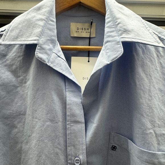 DISSH Light Blue Casual Button-Down Shirt - Picture 4 of 6